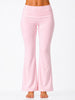 Pink yoga pants on a white background